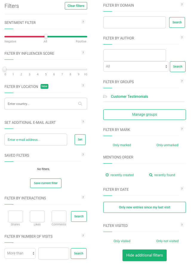 Brand24 Filters