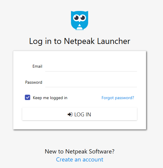 Netpeak log in