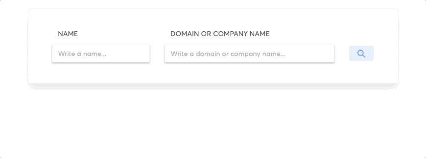 FindThatLead - Name and domains matching 