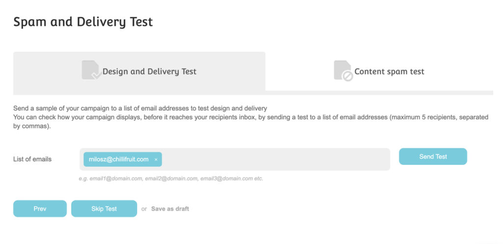 Mossend Spam Delivery Test