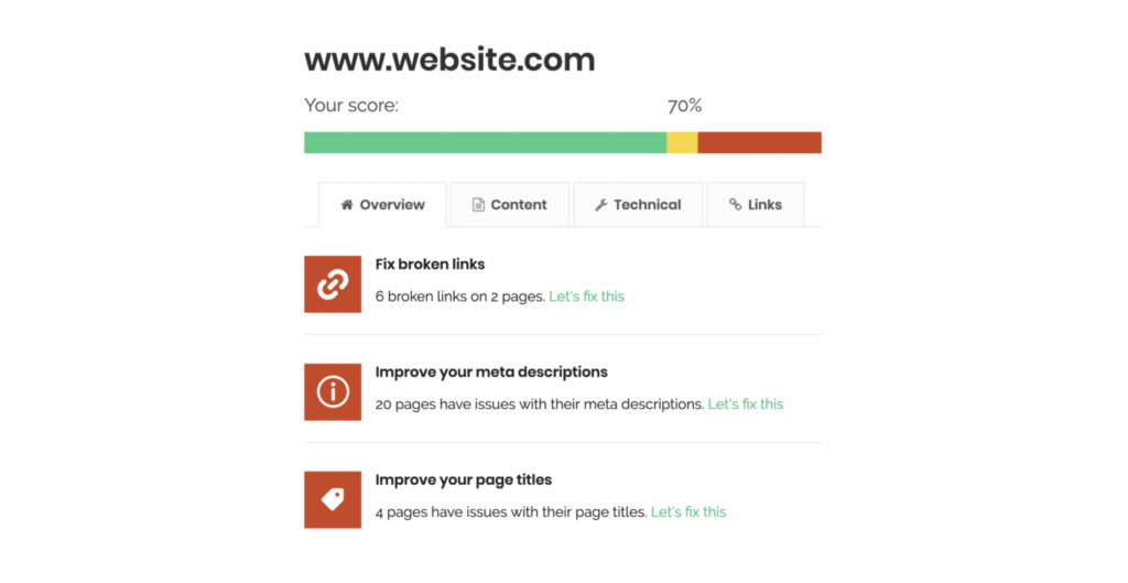 Siteguru website audit